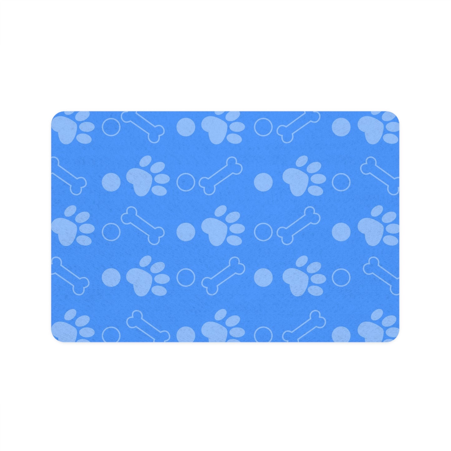 Alfombrilla para comida para mascotas Paws & Bones Blue: una experiencia gastronómica divertida