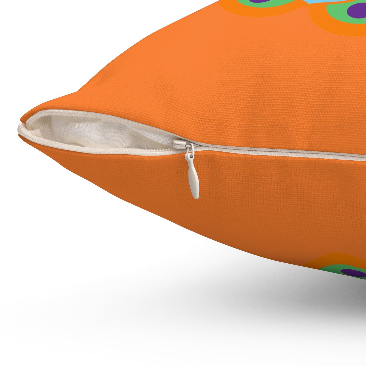 Cojín decorativo Sunny Bloom Orange: vibrante elegancia floral