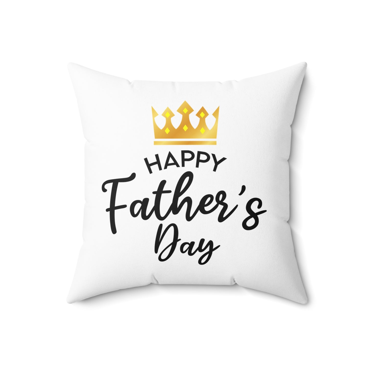 Cojín decorativo blanco con la frase "Día del padre"