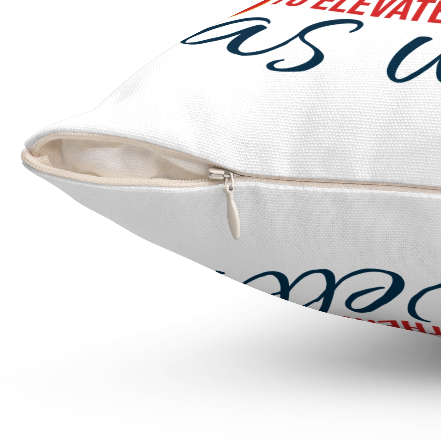Almohada blanca que fortalece las amistades: elévense y elévense juntos