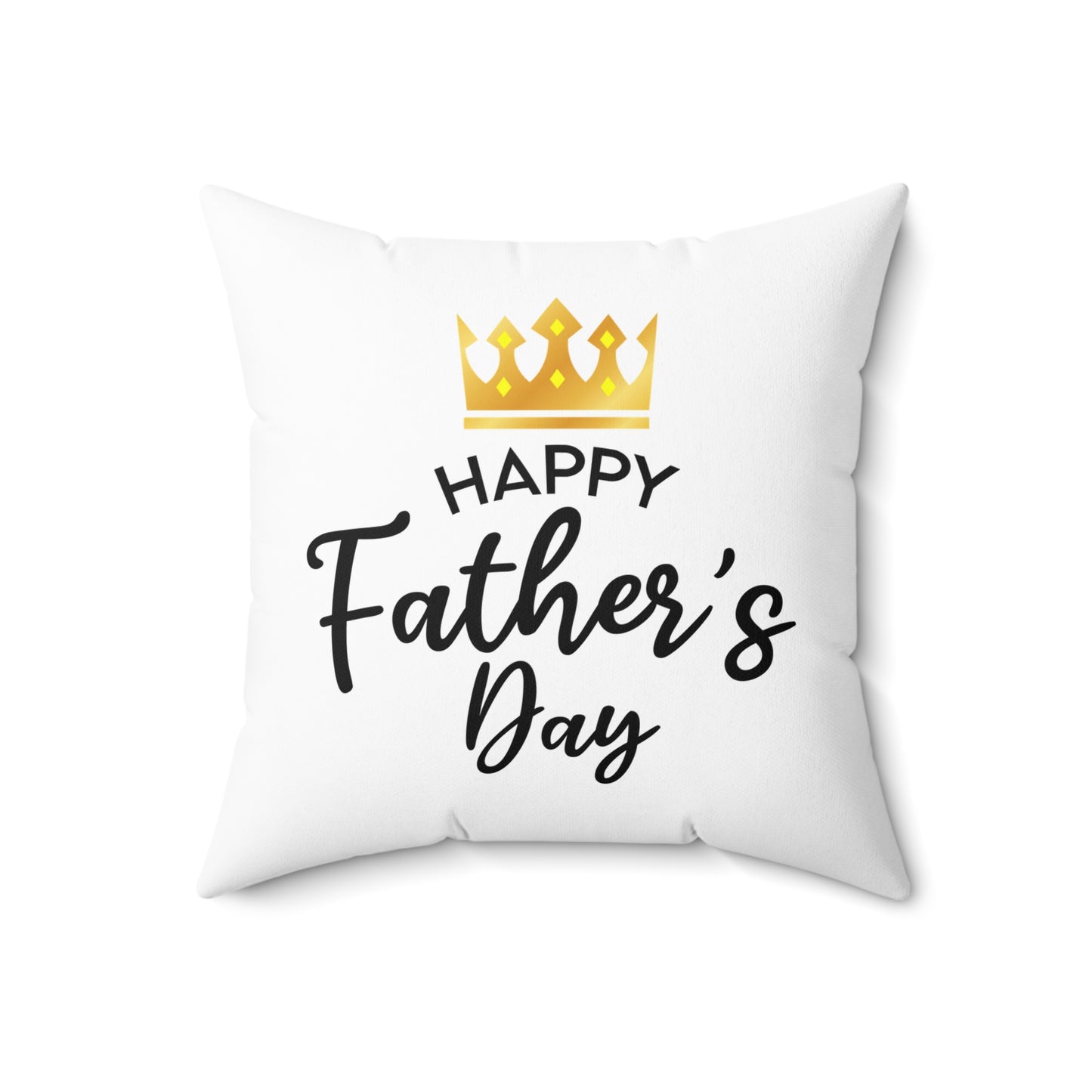 Cojín decorativo blanco con la frase "Día del padre"
