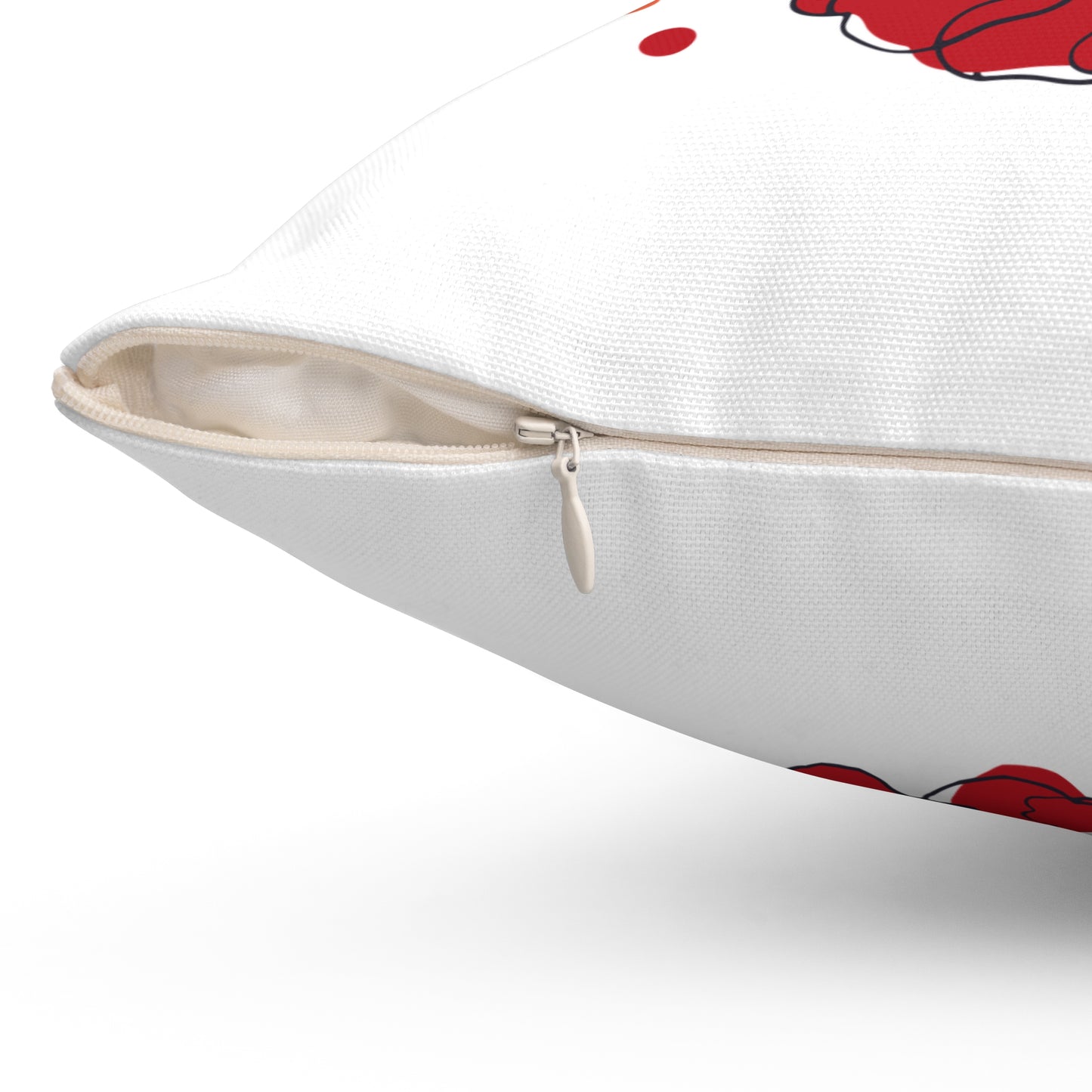 Almohada decorativa con diseño floral para habitación en color blanco, almohada decorativa con diseño floral, almohada decorativa con diseño floral naranja, almohada de poliéster con inserto