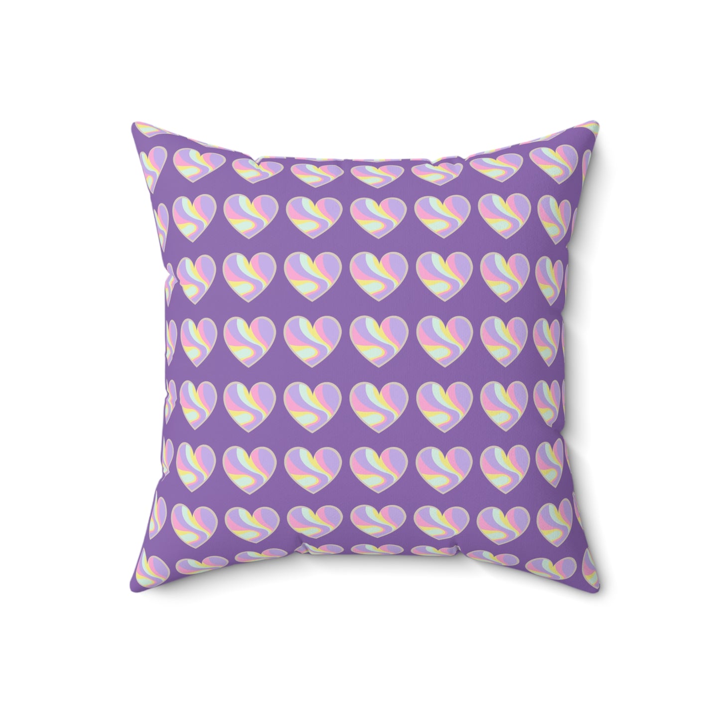 Cojín decorativo con abrazo sincero de color morado
