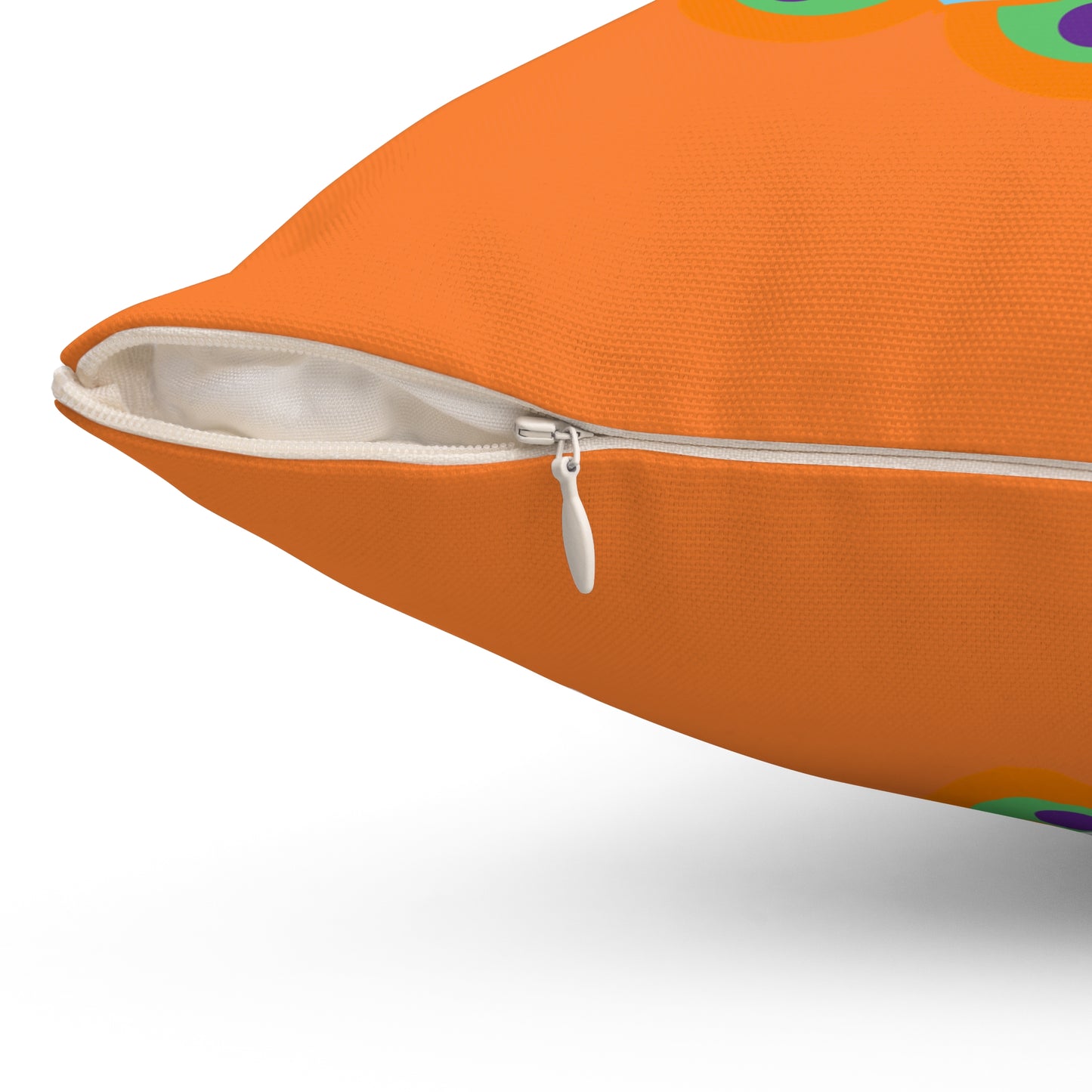 Cojín decorativo Sunny Bloom Orange: vibrante elegancia floral
