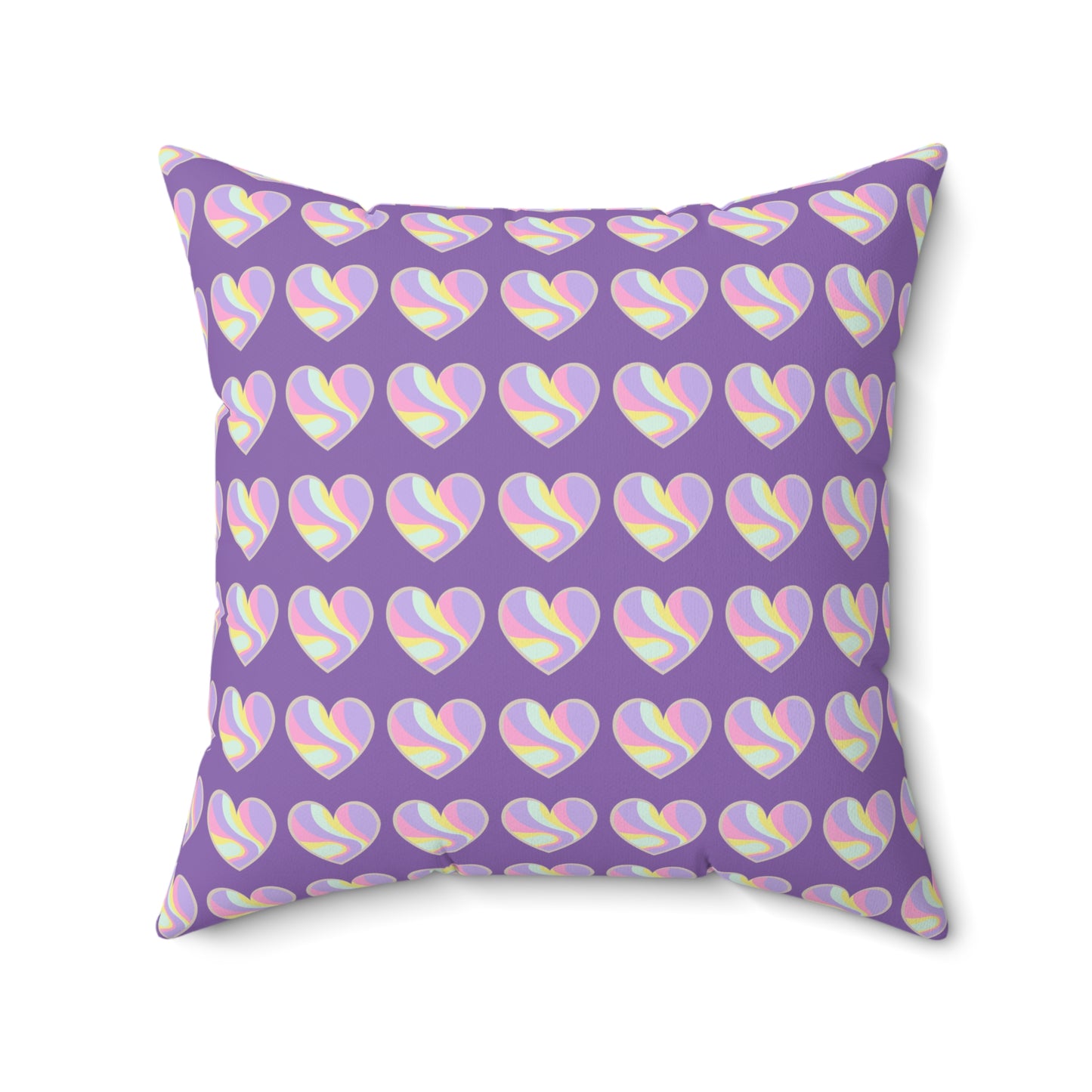 Cojín decorativo con abrazo sincero de color morado