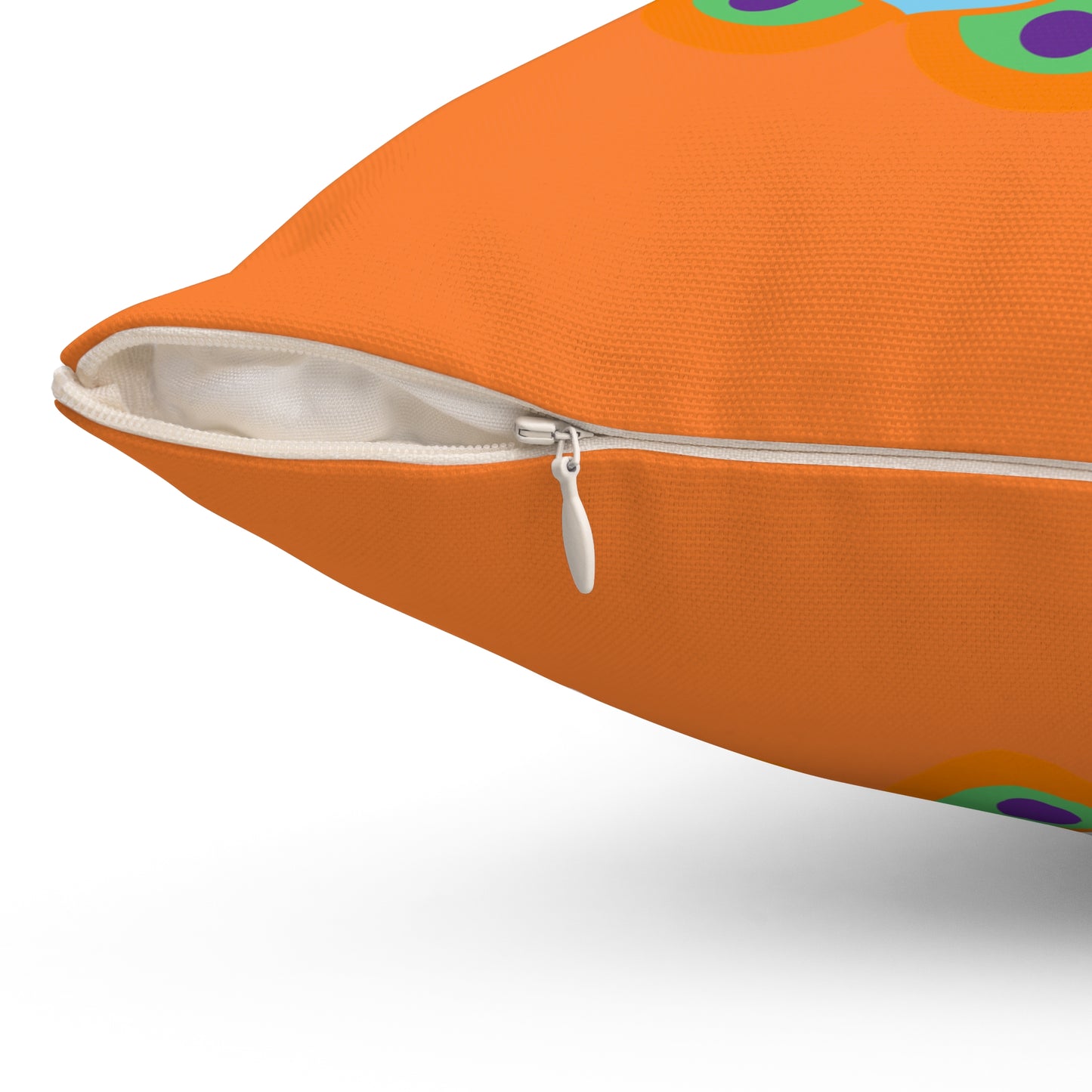 Cojín decorativo Sunny Bloom Orange: vibrante elegancia floral