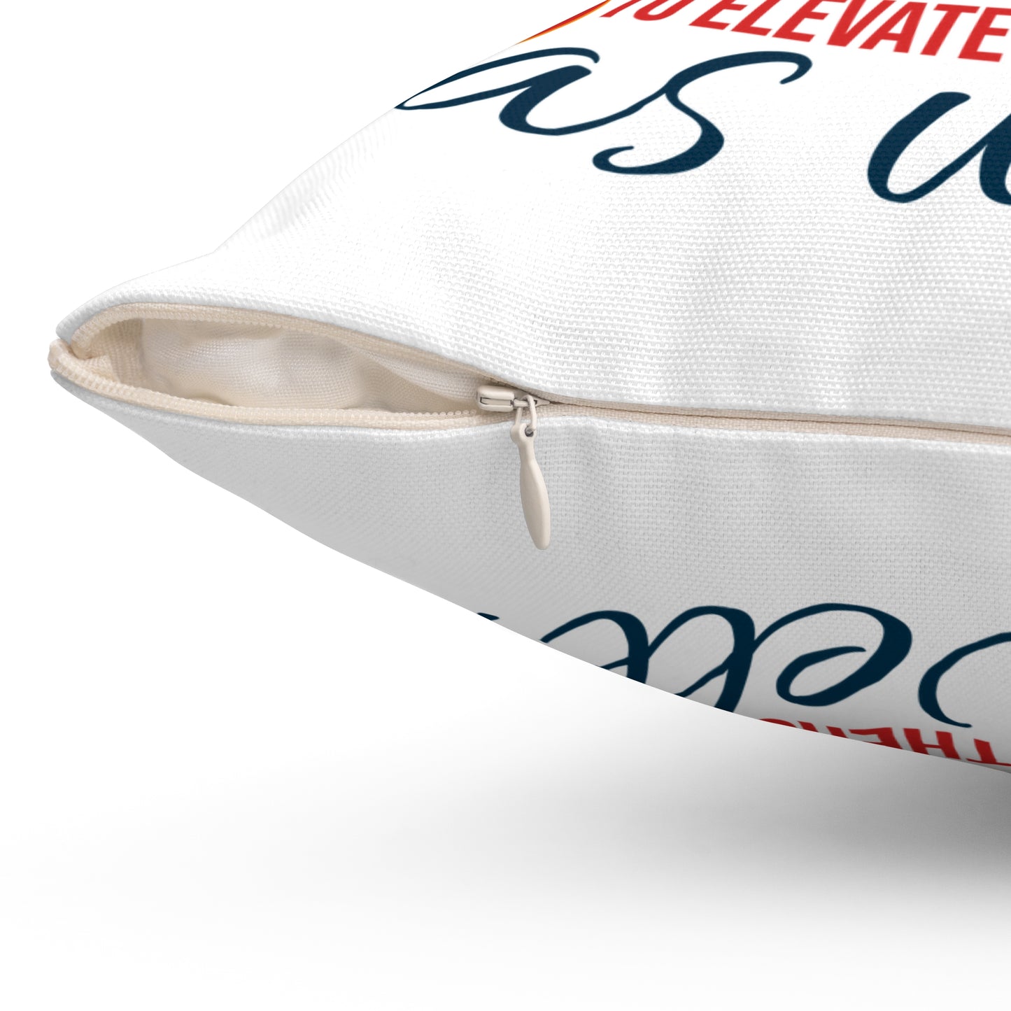 Almohada blanca que fortalece las amistades: elévense y elévense juntos