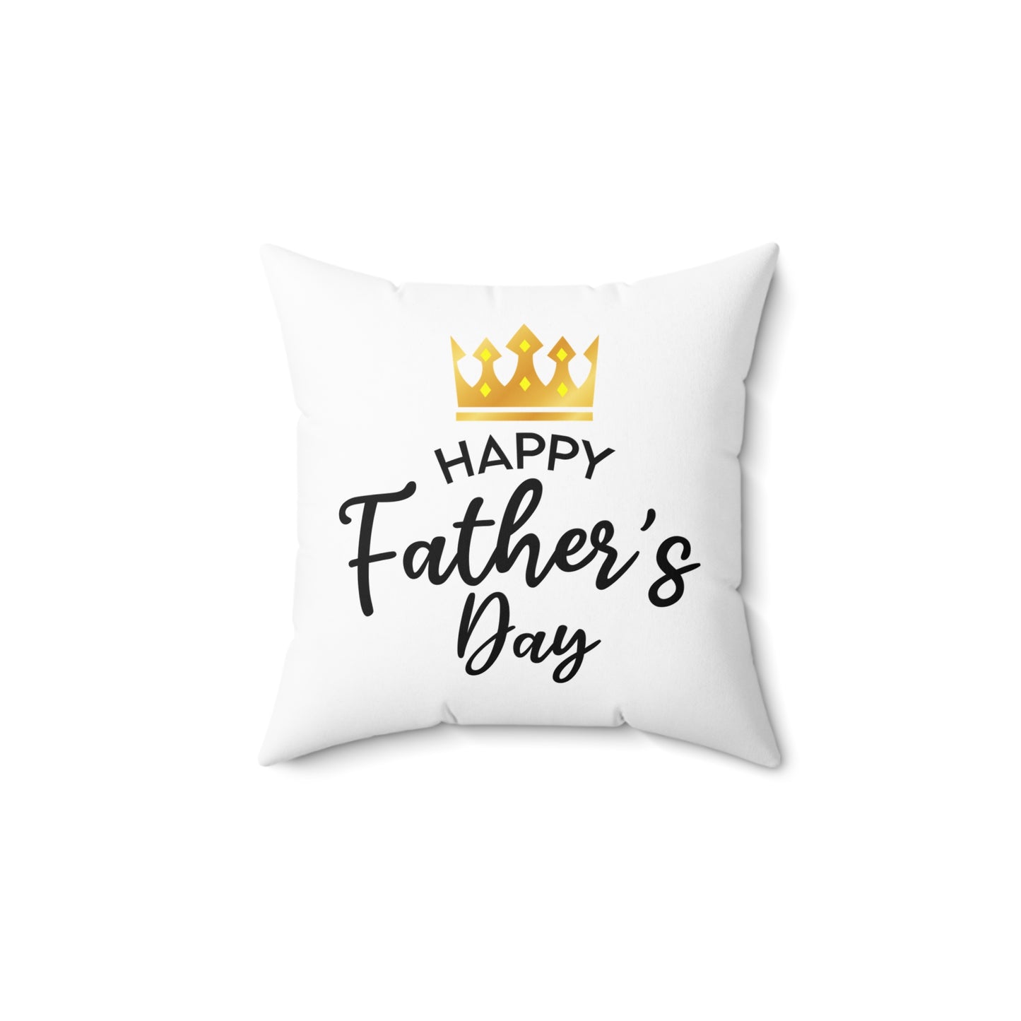 Cojín decorativo blanco con la frase "Día del padre"