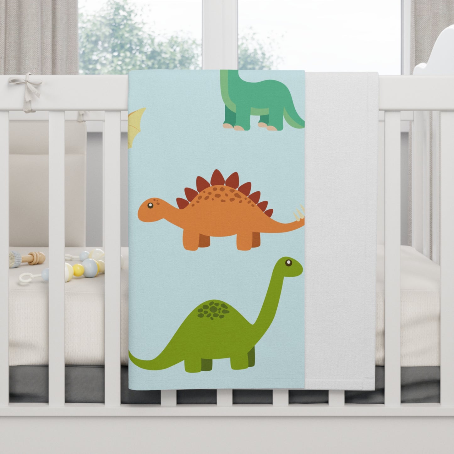 Manta de bebé de vellón suave Jurassic Cuddles