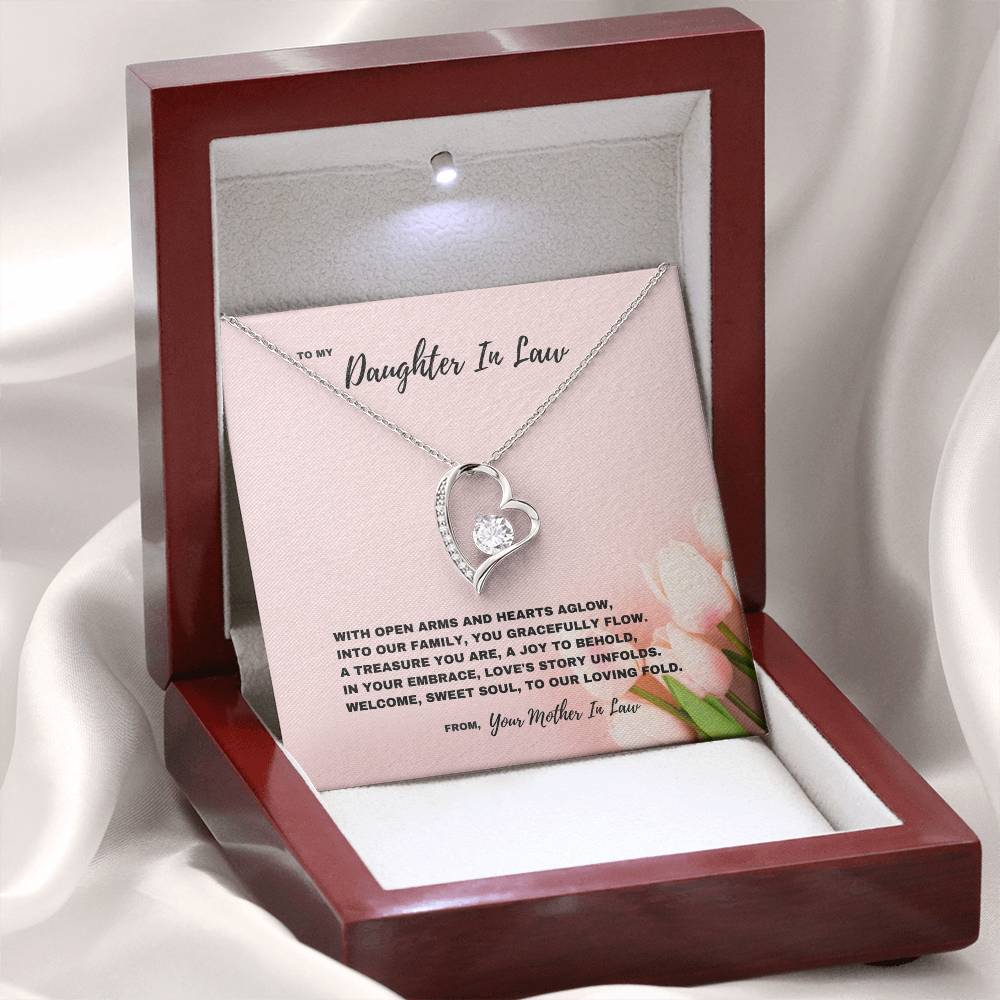 Loving Embrace Welcome Jewelry Gift for Daughter-In-Law- Forever Love Necklace