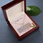 Solid 10k Gold Everlasting Love Necklace For Daughter In Law- Welcome To The Family Jewelry Gift