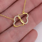 Solid 10k Gold Everlasting Love Necklace For Daughter In Law- Welcome To The Family Jewelry Gift