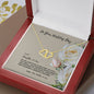 Joyous Welcome To The Family Jewelry Gift For Daughter In Law- 10k Solid Gold Everlasting Love Necklace