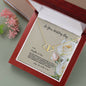 Joyous Welcome To The Family Jewelry Gift For Daughter In Law- 10k Solid Gold Everlasting Love Necklace