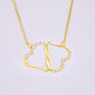 Solid 10k Gold Everlasting Love Necklace For Daughter In Law- Welcome To The Family Jewelry Gift