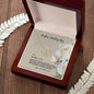 Joyous Welcome To The Family Jewelry Gift For Daughter In Law- 10k Solid Gold Everlasting Love Necklace