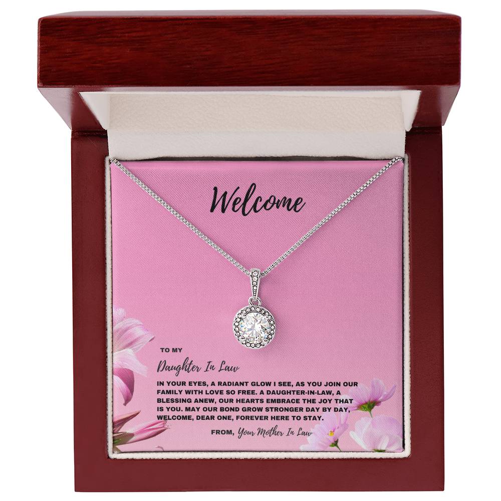 Our Hearts Embrace The Joy That Is You - Eternal Hope Necklace For New Daughter In Law