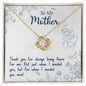 Collar de agradecimiento como regalo para mamá | Un homenaje al amor y al apoyo | Gracias por estar siempre ahí - Collar con nudo de amor