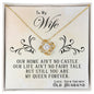 Eres mi reina para siempre | Collar para esposa de esposo mayor | Collar con nudo de amor