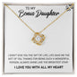 Shining Star Necklace Gift for Bonus Daughter | A Gift of Love and Appreciation - Love Knot Necklace
