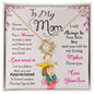Collar de agradecimiento para una madre, regalo de su hijo | Un tributo al sacrificio y al amor | Siempre seré tu pequeño - Collar con nudo de amor