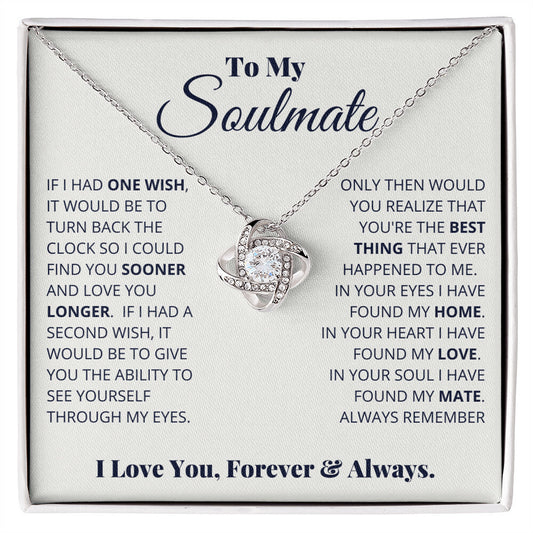 Collar de alma gemela Forever & Always | Un tributo al amor incondicional | Collar de nudo de amor