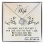 Eres mi reina para siempre | Collar para esposa de esposo mayor | Collar con nudo de amor