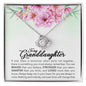 Bravery and Love Necklace Gift for Granddaughter | A Grandparent’s Enduring Wisdom- Love Knot Necklace