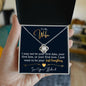Collar de devoción duradera para esposa | Quiero ser tu último todo - Collar de nudo de amor