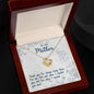 Collar de agradecimiento como regalo para mamá | Un homenaje al amor y al apoyo | Gracias por estar siempre ahí - Collar con nudo de amor
