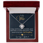 Collar de devoción duradera para esposa | Quiero ser tu último todo - Collar de nudo de amor