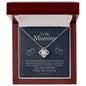 Bump to Mommy Necklace Gift | A Tummy’s Love and Kisses - Love Knot Necklace
