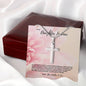 A New Chapter Begins As We Welcome You Into Our Family- Jewelry Gift For Daughter In Law- Stainless Steel Cross Necklace
