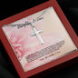 A New Chapter Begins As We Welcome You Into Our Family- Jewelry Gift For Daughter In Law- Stainless Steel Cross Necklace