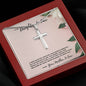As A Daughter-In-Law, You Bring Light And Grace-Jewelry Gift For New Addition To The Family- Stainless Steel Cross Necklace