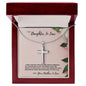 As A Daughter-In-Law, You Bring Light And Grace-Jewelry Gift For New Addition To The Family- Stainless Steel Cross Necklace