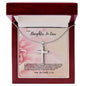 A New Chapter Begins As We Welcome You Into Our Family- Jewelry Gift For Daughter In Law- Stainless Steel Cross Necklace