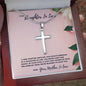 As A Daughter-In-Law, You Bring Light And Grace-Jewelry Gift For New Addition To The Family- Stainless Steel Cross Necklace