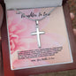 A New Chapter Begins As We Welcome You Into Our Family- Jewelry Gift For Daughter In Law- Stainless Steel Cross Necklace