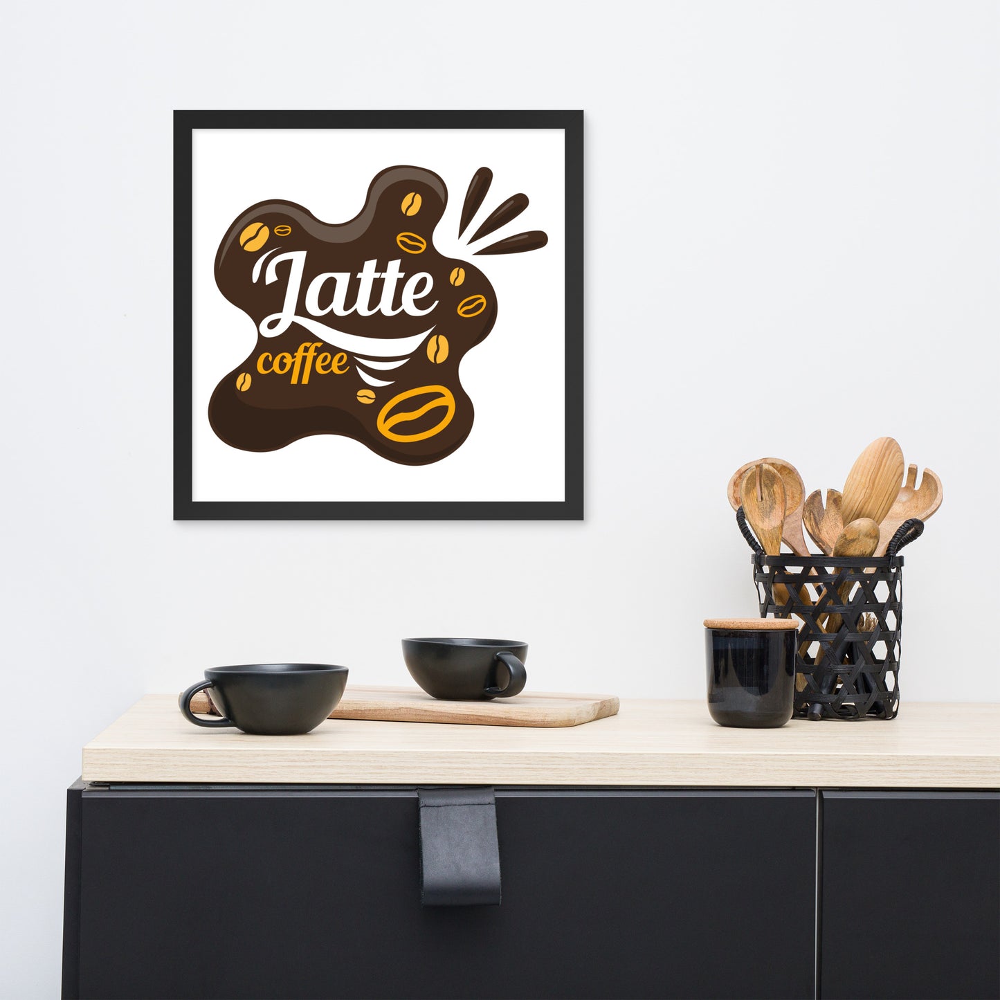 Póster de Brew Bliss inspirado en cafetería