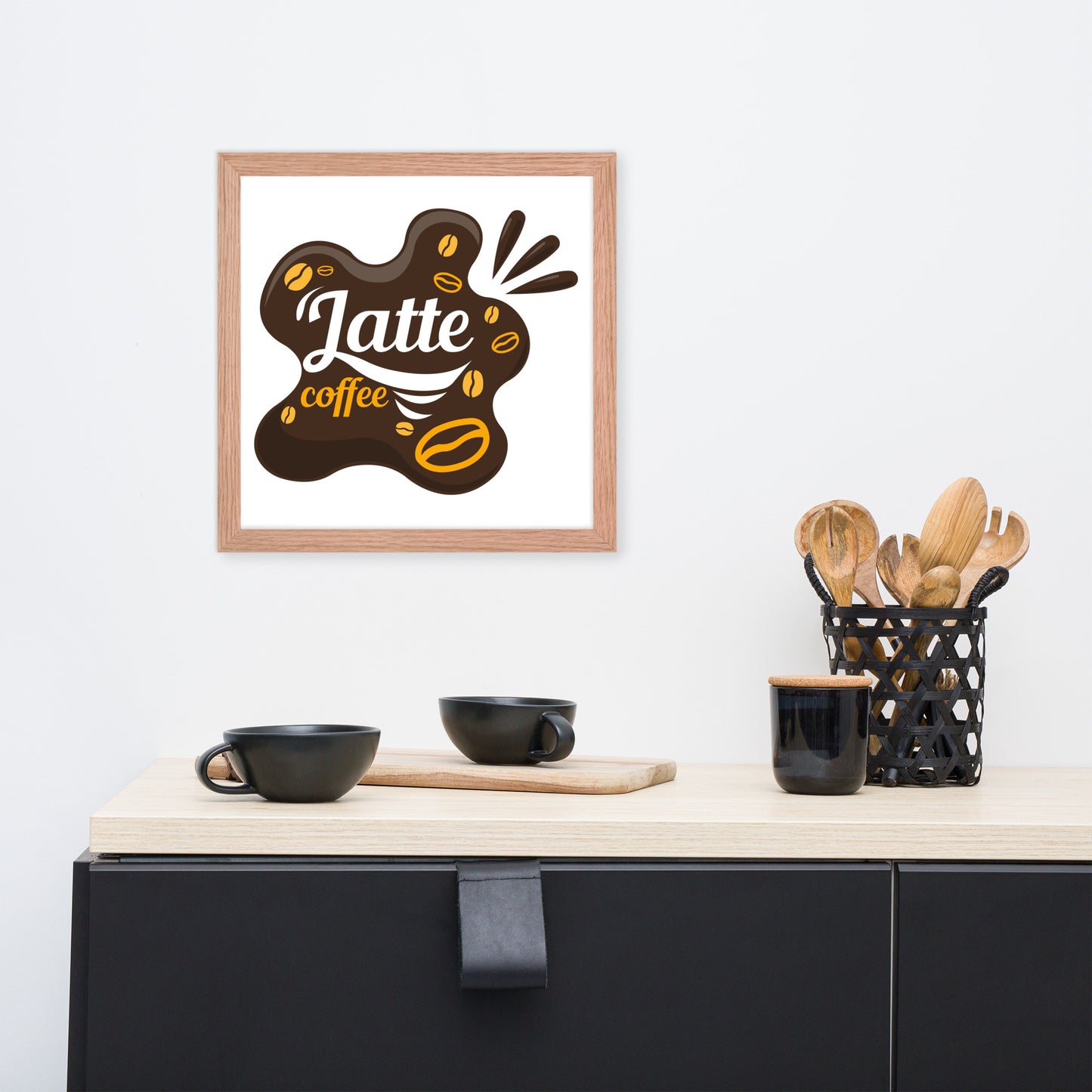 Póster de Brew Bliss inspirado en cafetería
