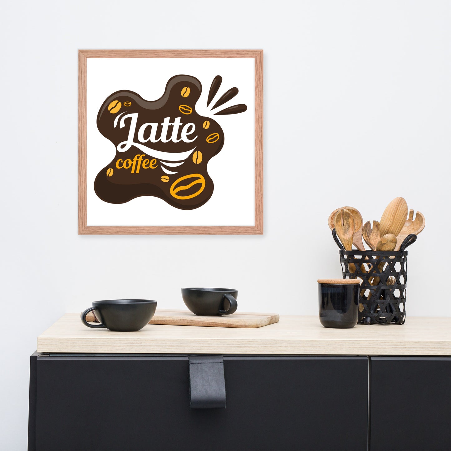 Póster de Brew Bliss inspirado en cafetería