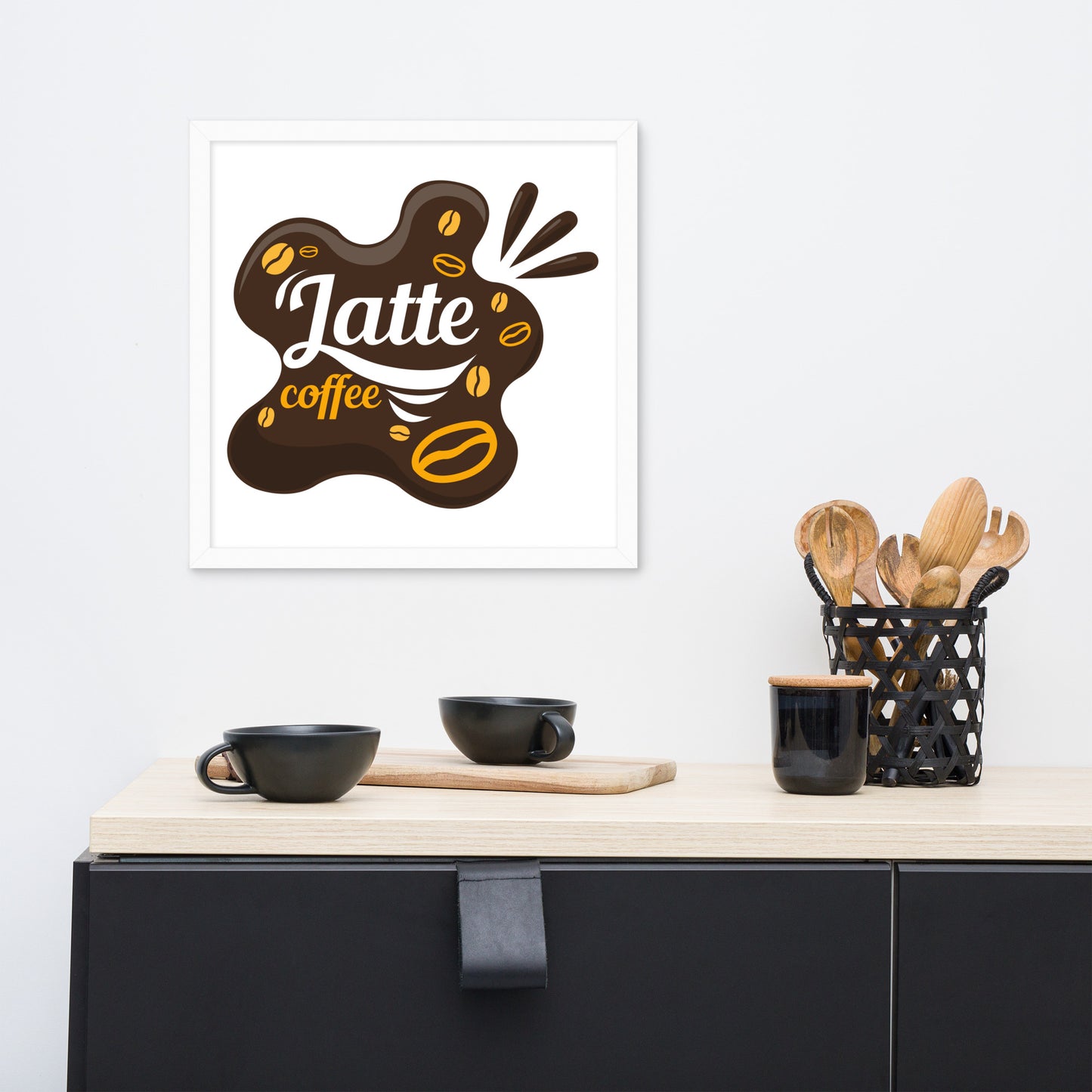 Póster de Brew Bliss inspirado en cafetería