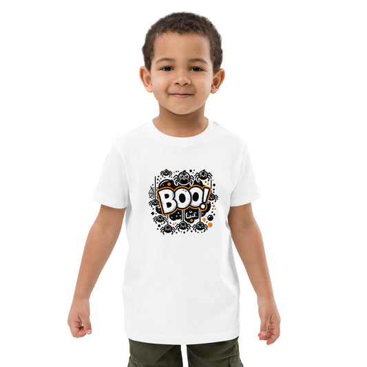 Boo! Cute Kids Halloween T-Shirt – Fun Spider Design for Toddlers & Young Children