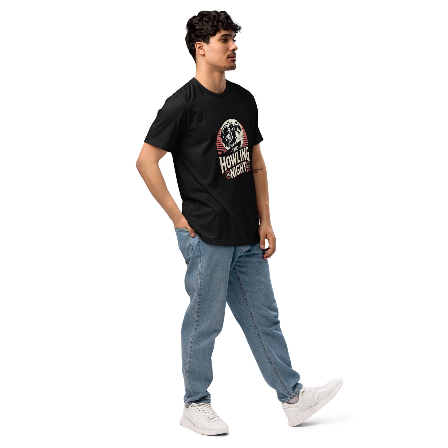 “The Howling Night” Unisex Eco T-Shirt – Retro Halloween Apparel