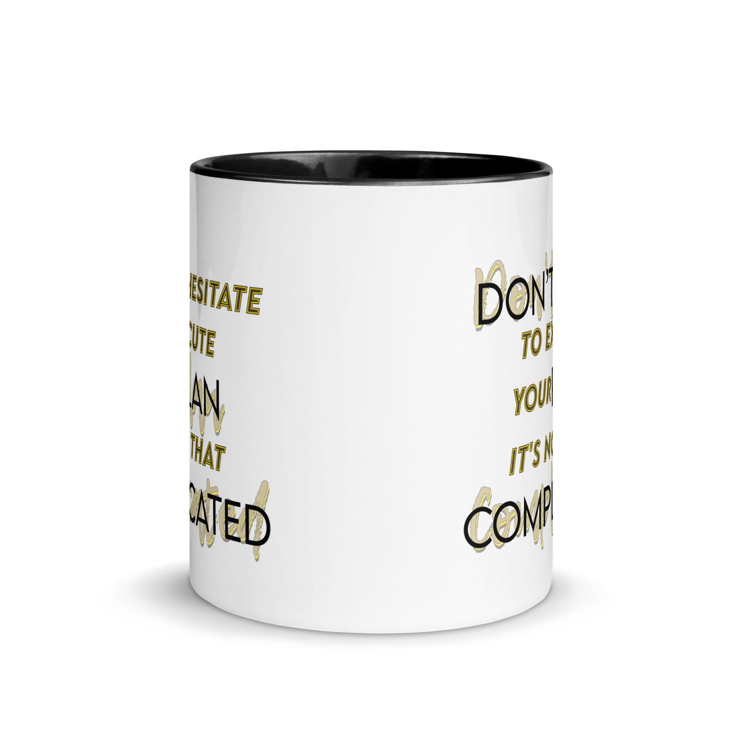 Taza de café motivacional Ejecutar con facilidad