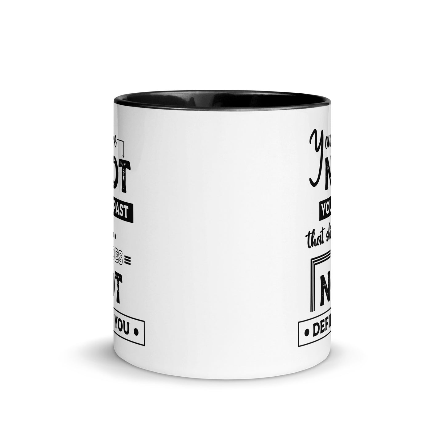 Taza de café Pasado atrás, futuro por delante