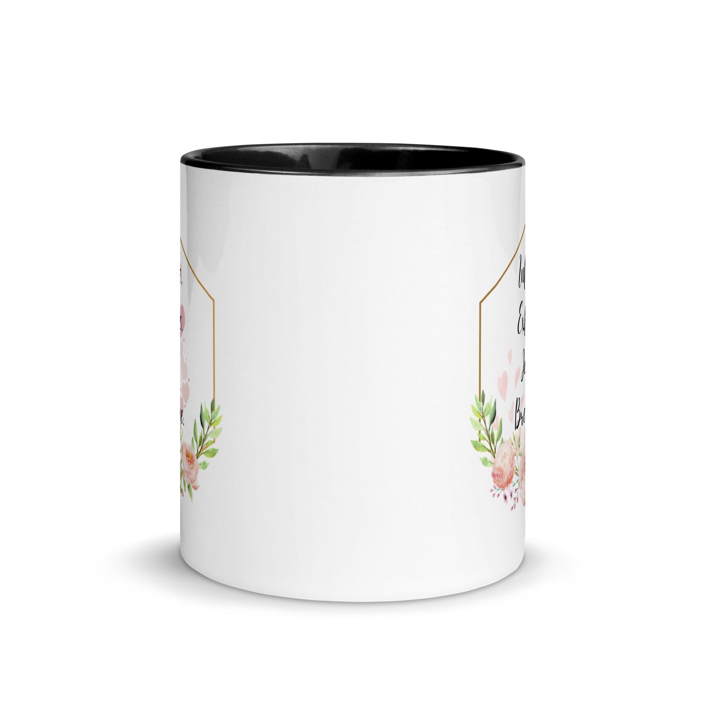 Taza de café inspiradora Zen Breathe Easy