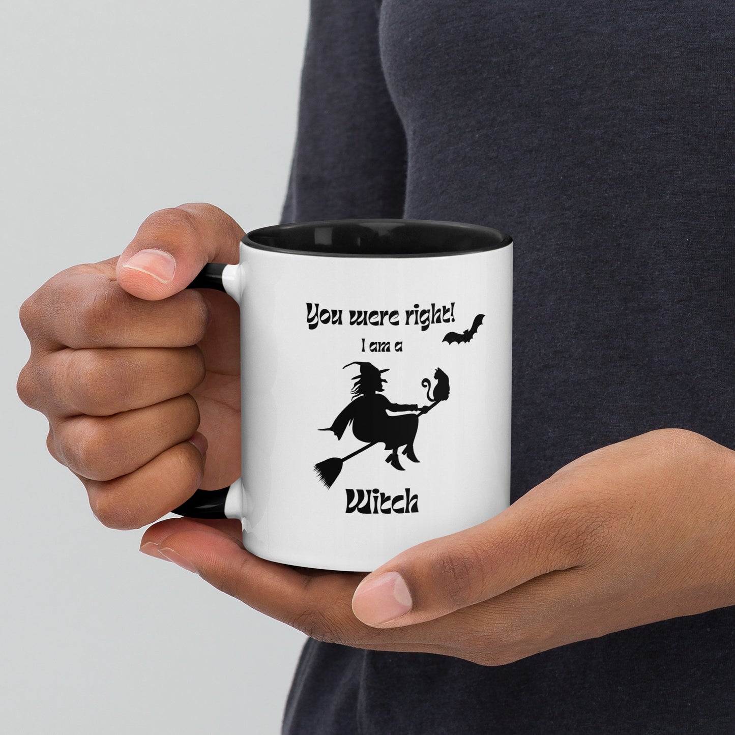 Taza de café con confesión de bruja