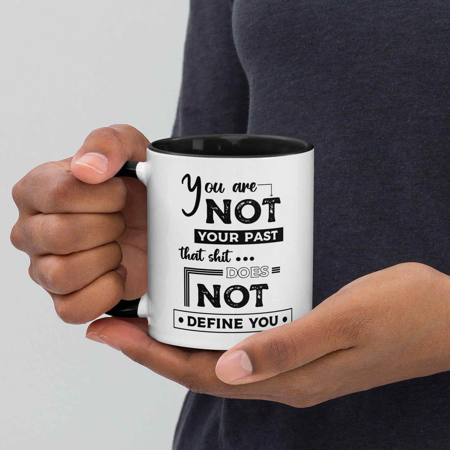 Taza de café Pasado atrás, futuro por delante